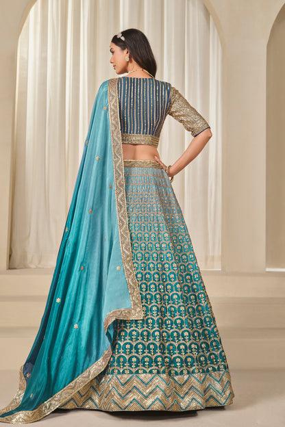 Special Occasion Wear Premium Chinon Silk Lehenga Choli With Dupatta

