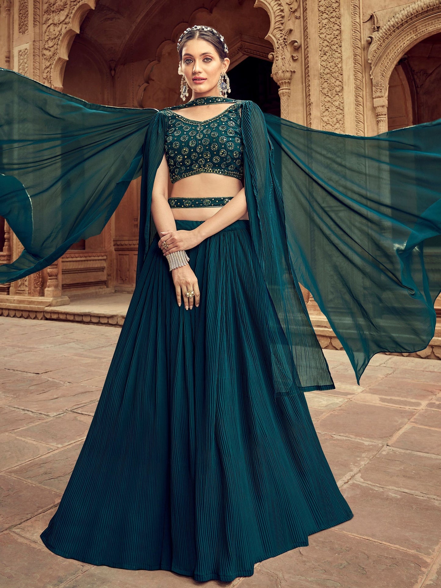 "Your go-to lehengas for desi events in the USA."
