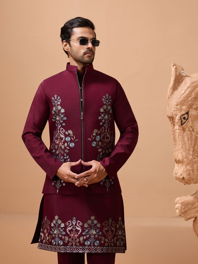 Ready To Wear Viscose Silk Stylish Kurta  For Men's Outfit