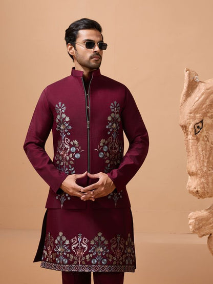 Ready To Wear Viscose Silk Stylish Kurta  For Men's Outfit