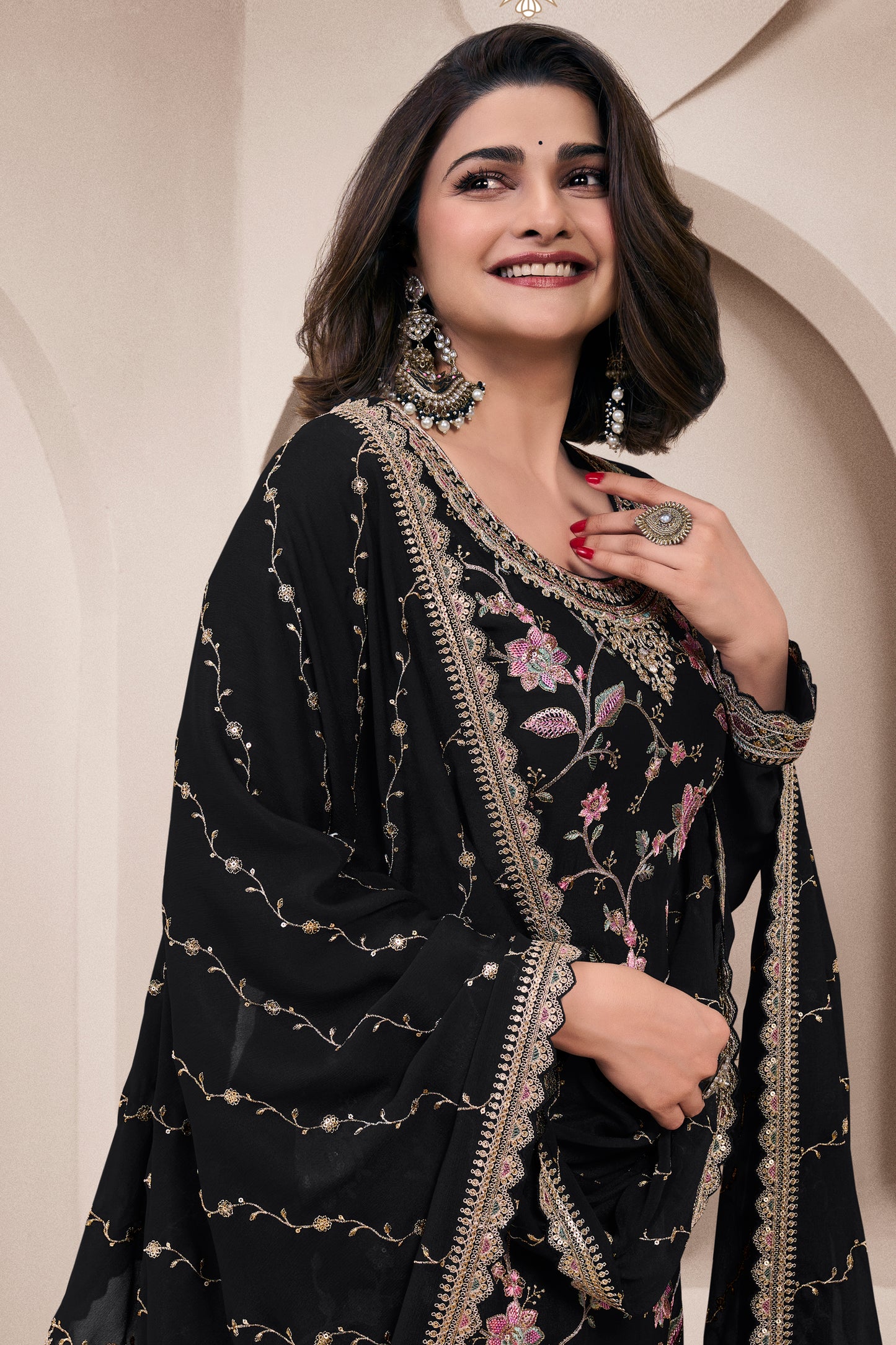 Heavy Embroidered Salwar Kameez Suit With Dupatta