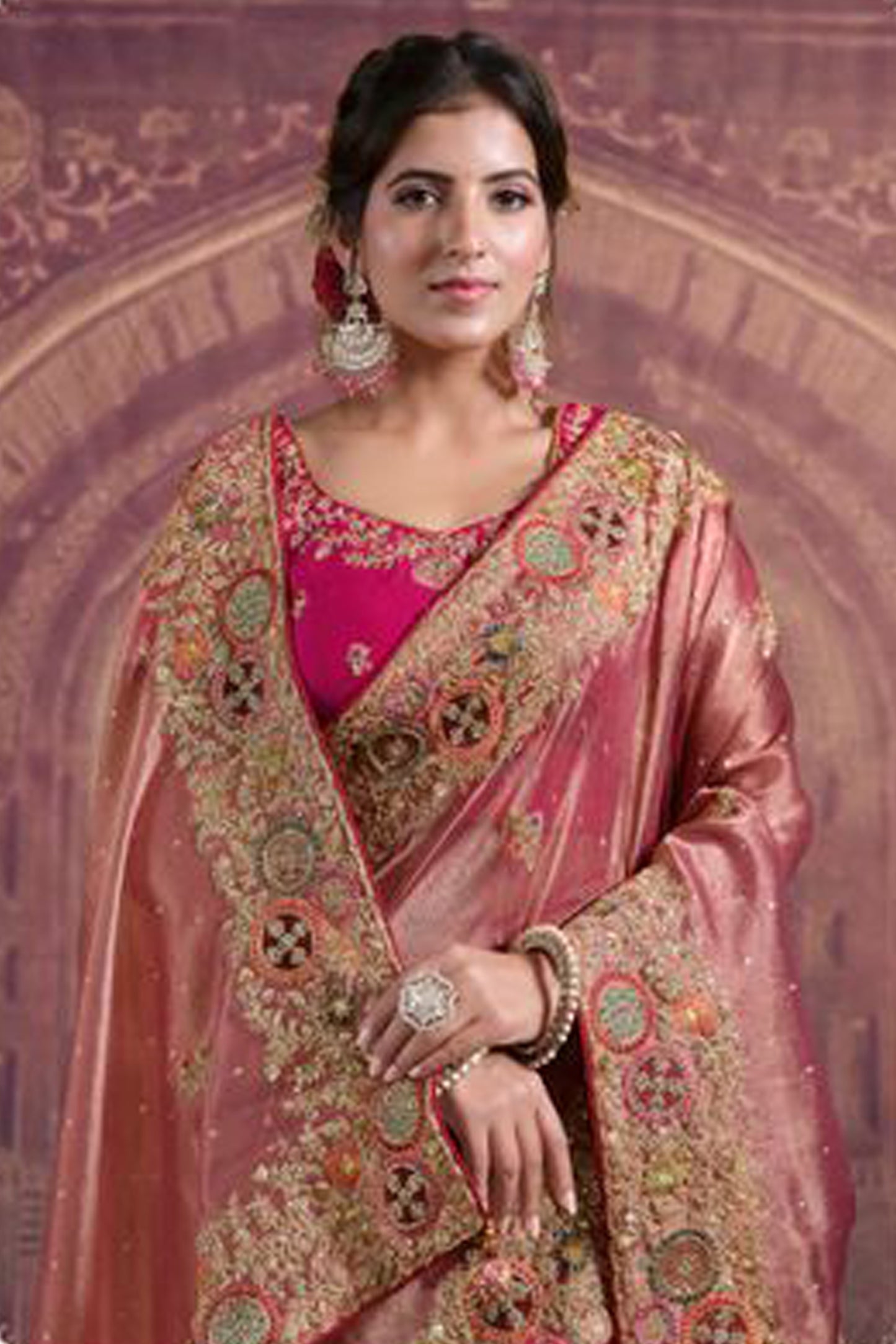 Designer Grey Silk Saree With Embroidered Blouse - Premium Ethnic Wear For Parties