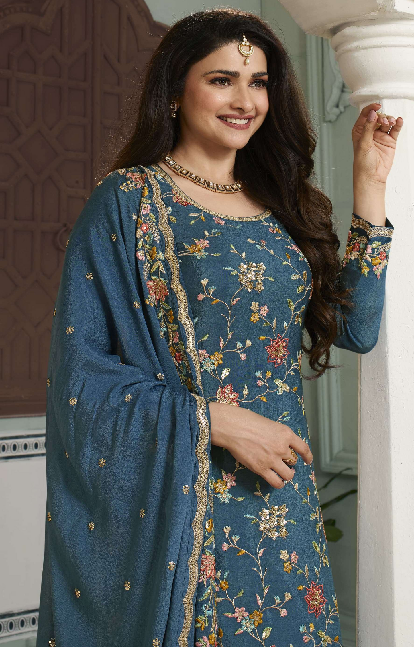 Stylish Green Salwar Suit Set For Women.