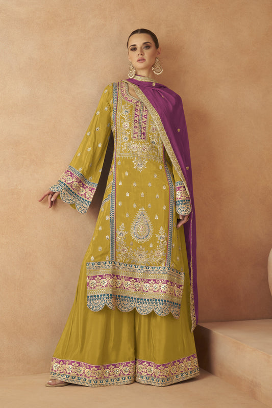 Bridal Anarkali gown with dupatta shipped from USA
