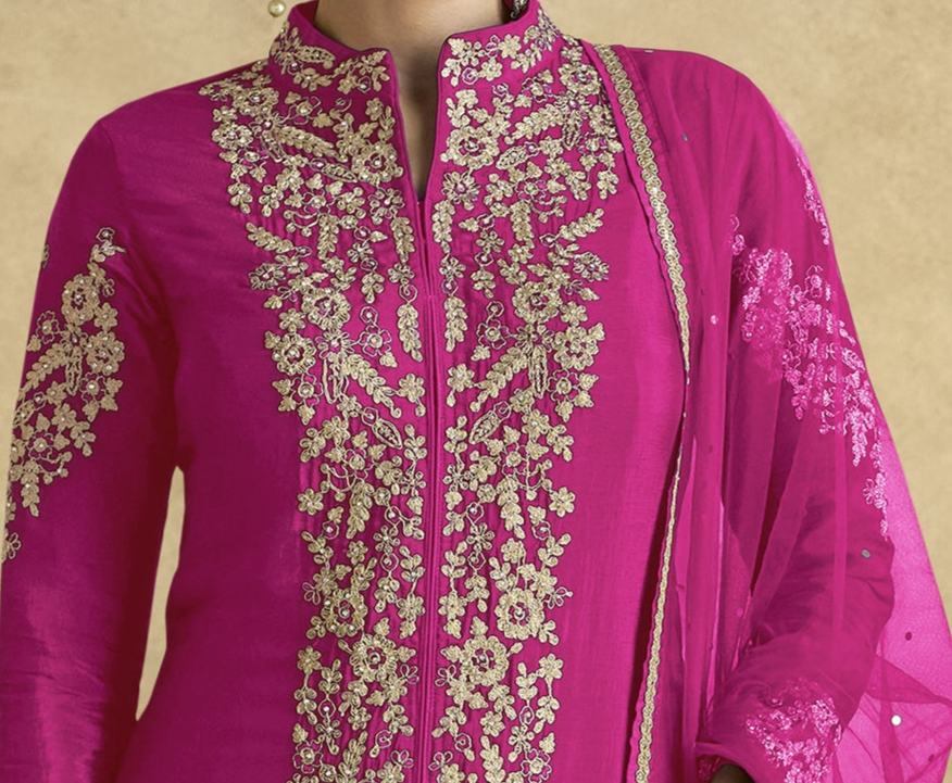 Fancy Anarkali gown for parties and receptions USA
