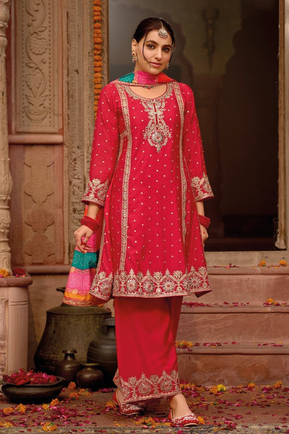 Embroidered floor length Anarkali shipped from USA
