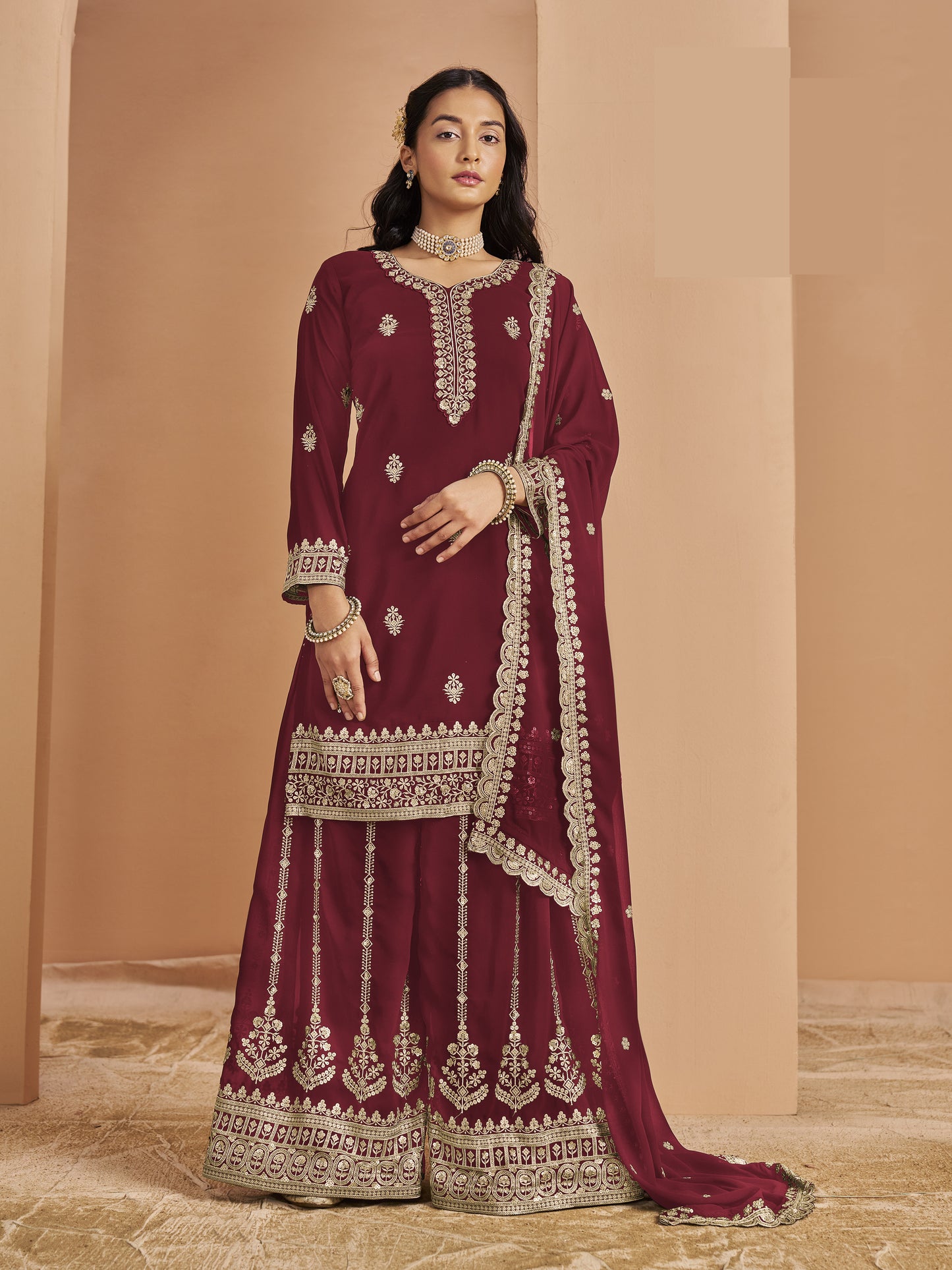 Wedding Anarkali gown for bridesmaid USA
