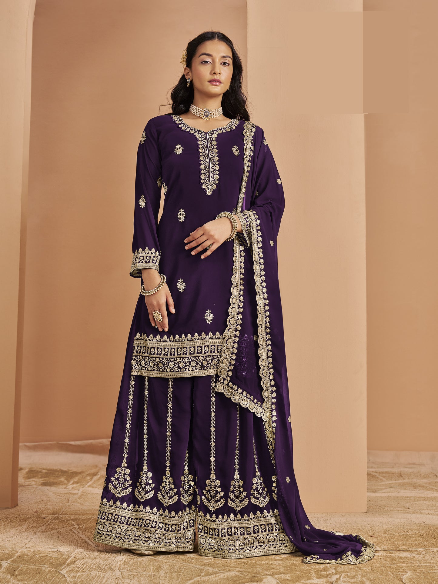 Anarkali frock style gown for South Asian weddings USA
