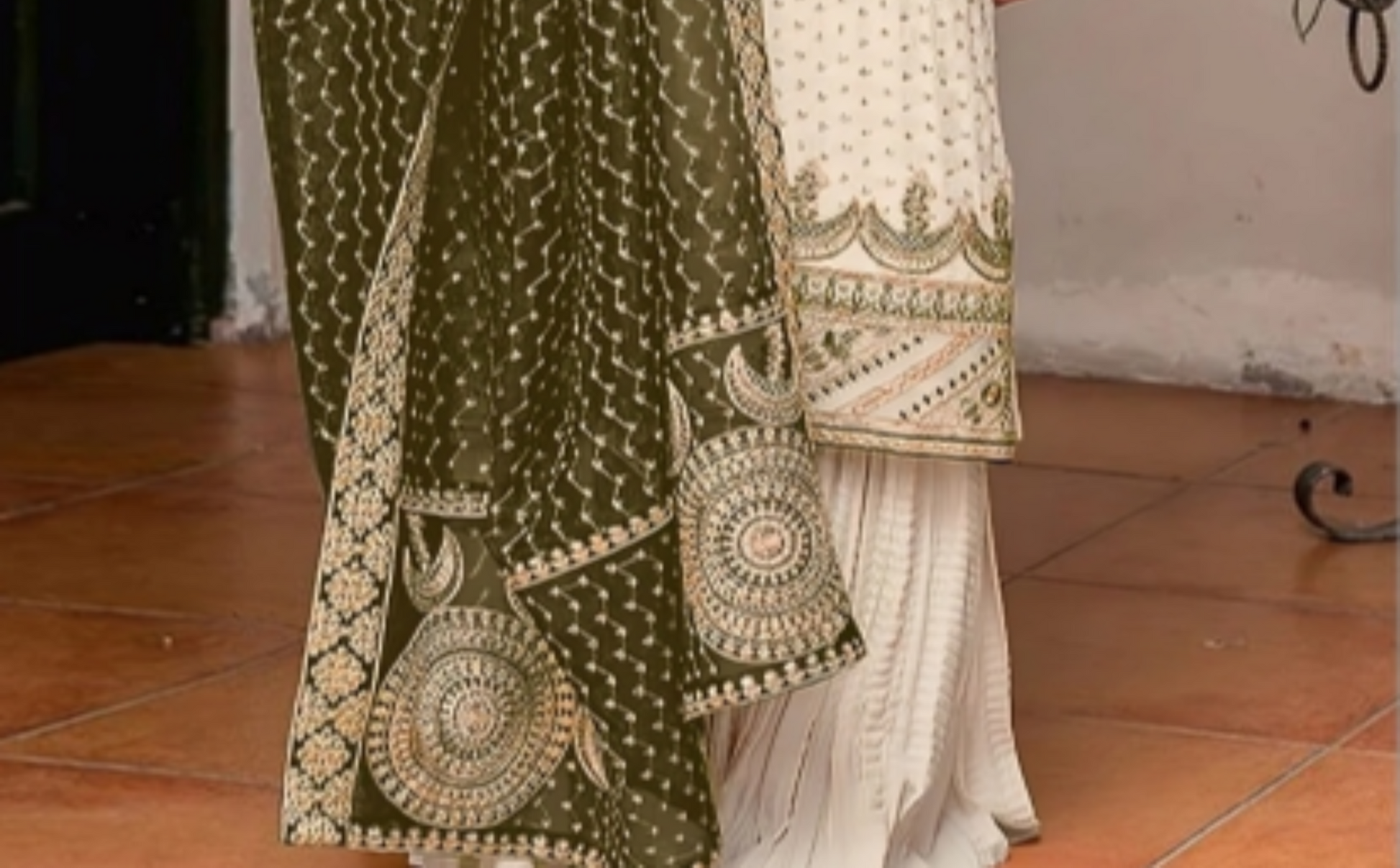 Mehendi function gown for women in USA
