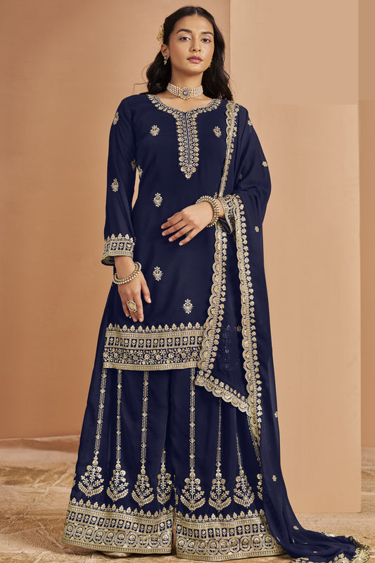 Elegant Anarkali party gown for wedding guest USA
