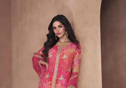 Anarkali frock style gown for South Asian weddings USA
