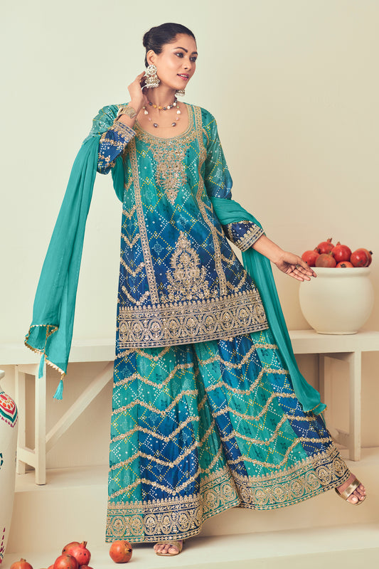 Floor-length Anarkali gown for Indian wedding USA
