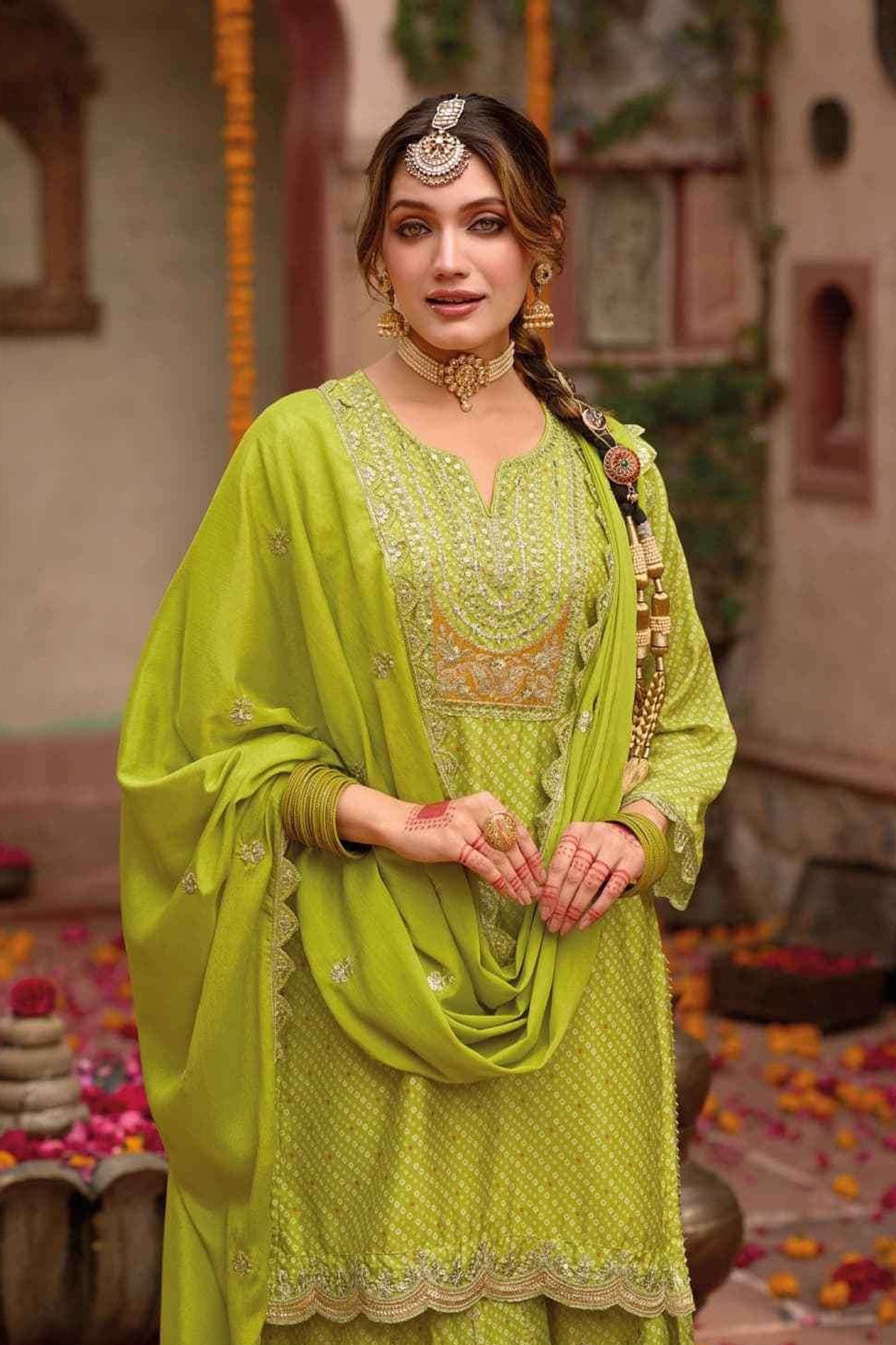 Traditional Indian Anarkali dress with express delivery
