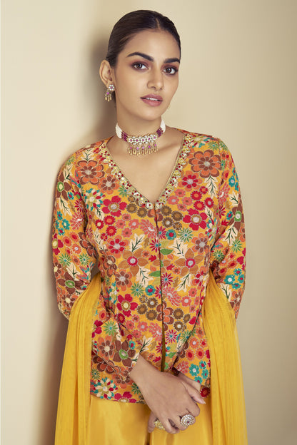 Bridal Anarkali gown with dupatta shipped from USA
