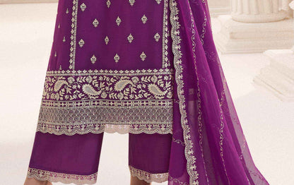 Premium Purple Stitched  Salwar Kameez Suit With Dupatta For Ceremonies
