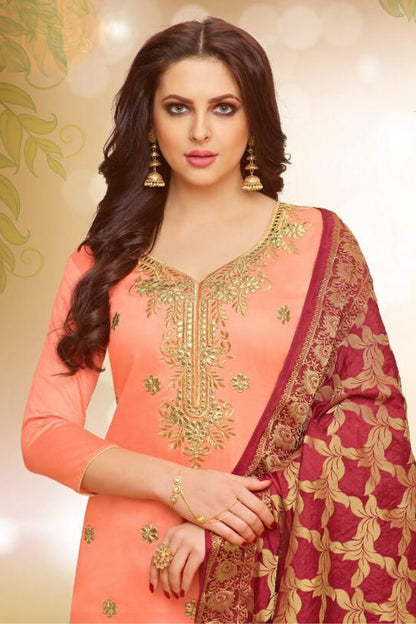 Punjabi Wedding Style Off Red Raday to Wear Patiyala With Dupatta Suit