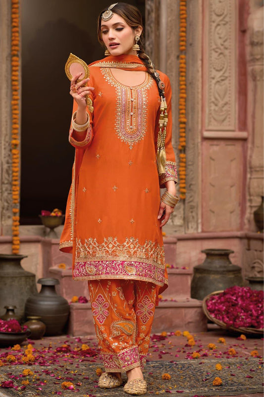 Traditional Indian Anarkali dress with express delivery
