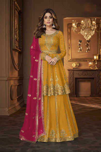 Haldi outfit traditional Anarkali dress USA
