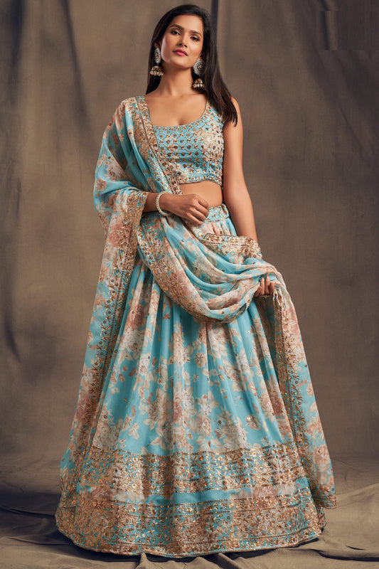 "Dazzling lehengas for Eid and Diwali in the USA."
