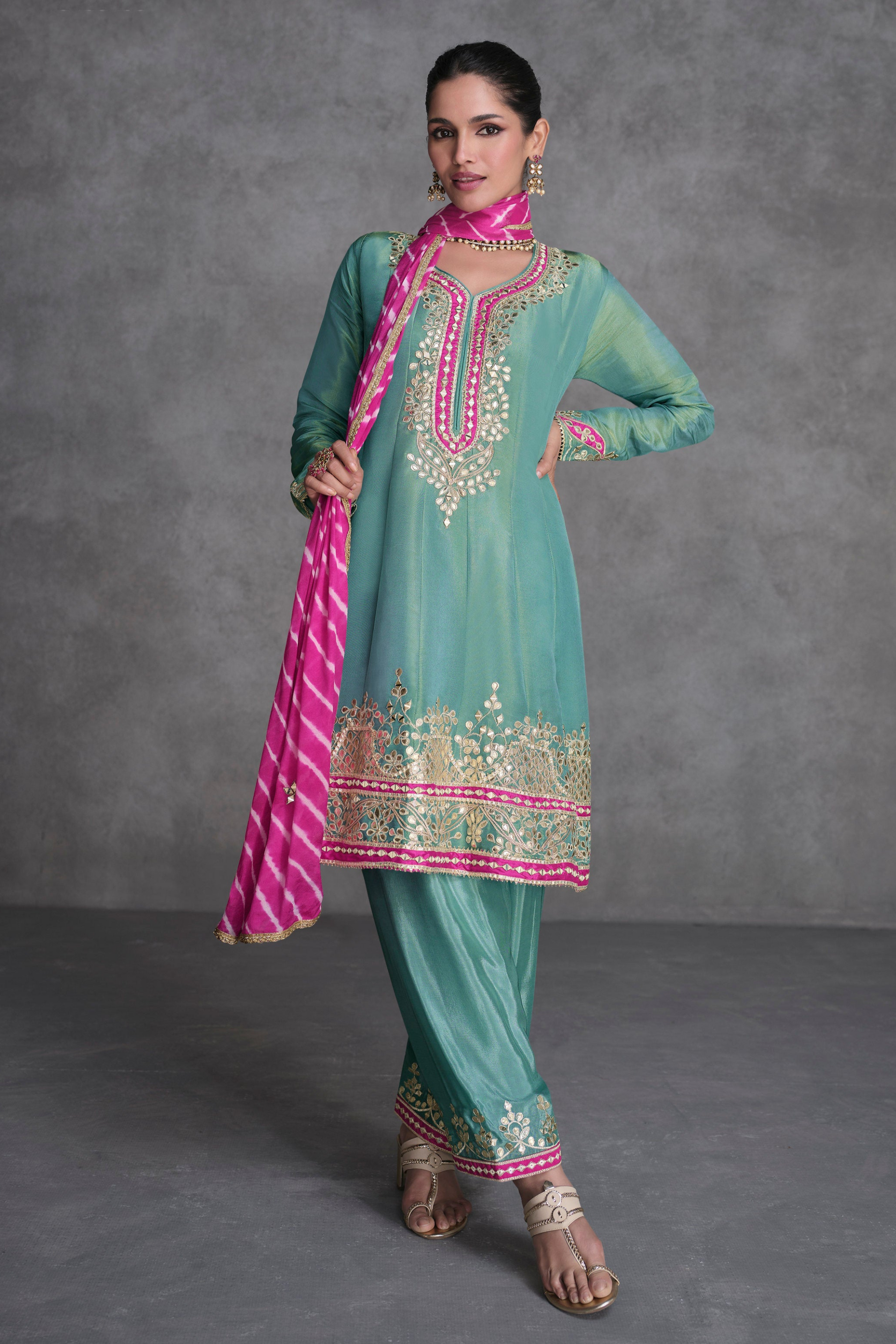 Roka Nikah Wear Readymade Salwar Kameez Dupatta Suit