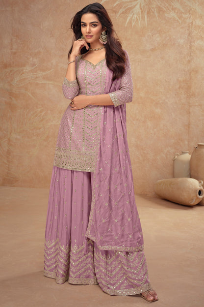 Stitched Stylish Wedding Function Party Wear Salwar Kameez Palazzo Dupatta Dresses