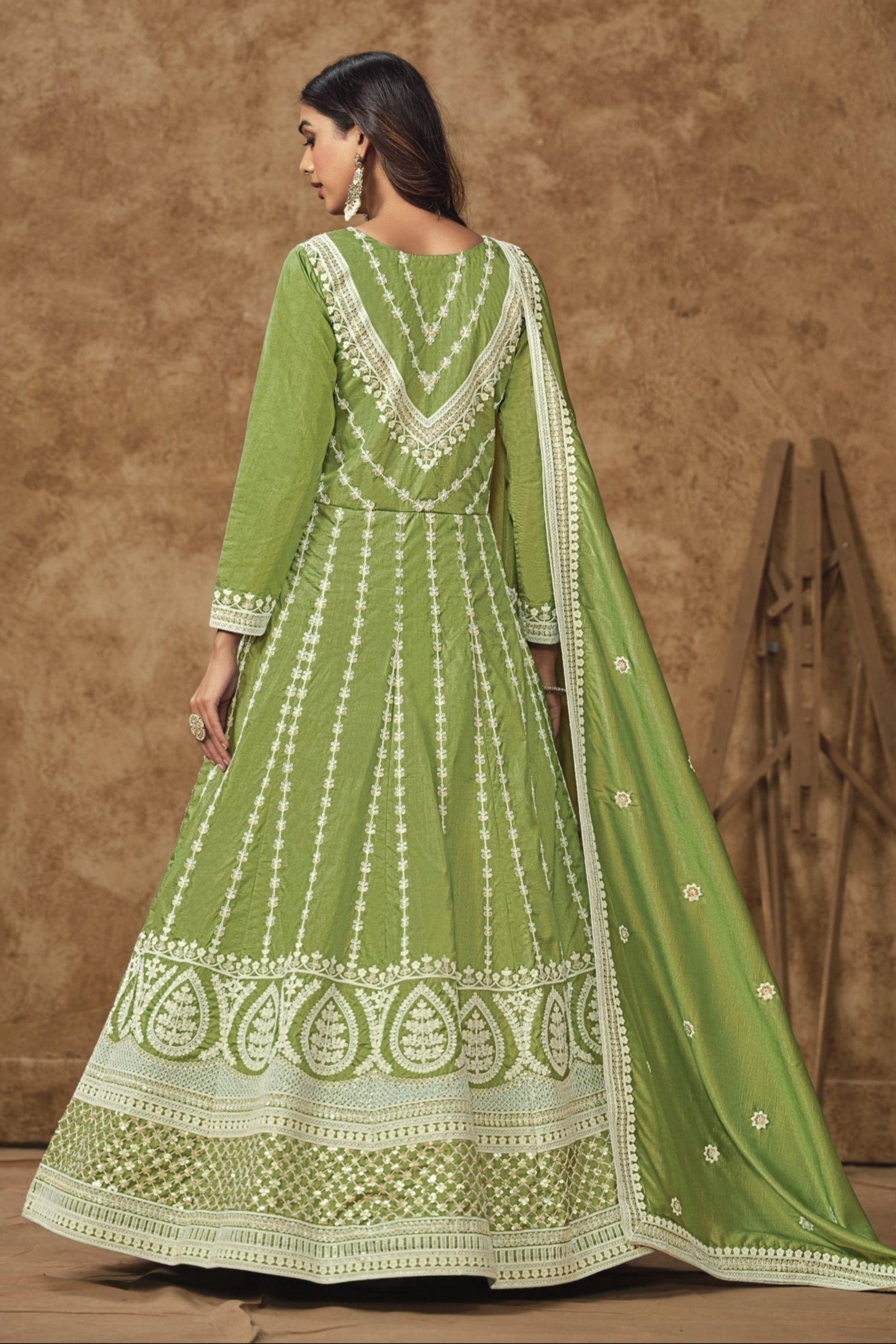 Ready To Wear Anarkali Dress For Wedding Reception USA