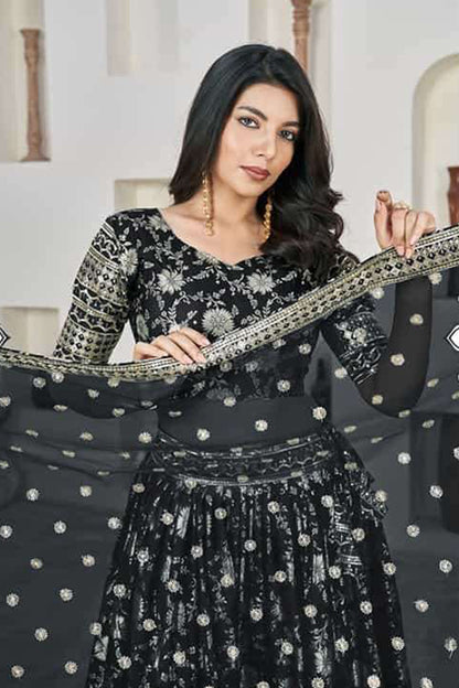 Reception Wear Ready-To-Wear Lehenga Choli With Blouse