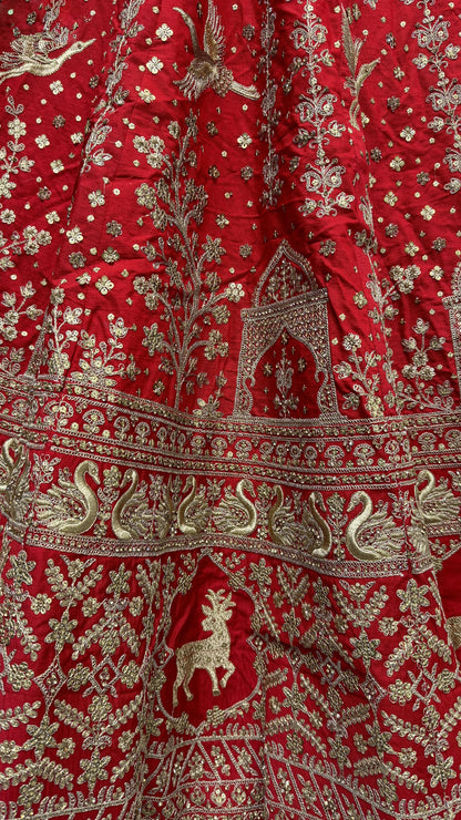 red lehenga,plus size available,Comfort Fit,Premium Fabric,Express Delivery.