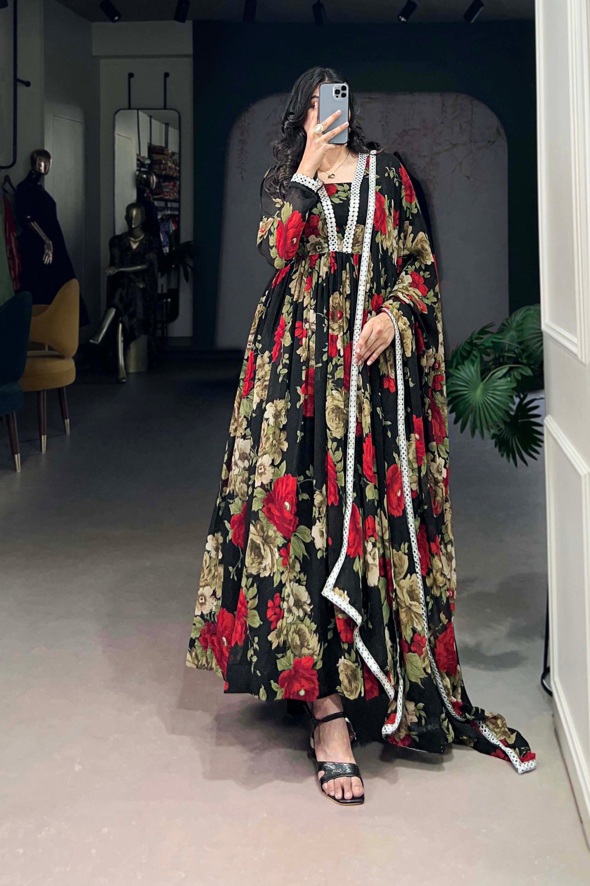 Indian Traditional Anarkali Dupatta Dresses for Online USA