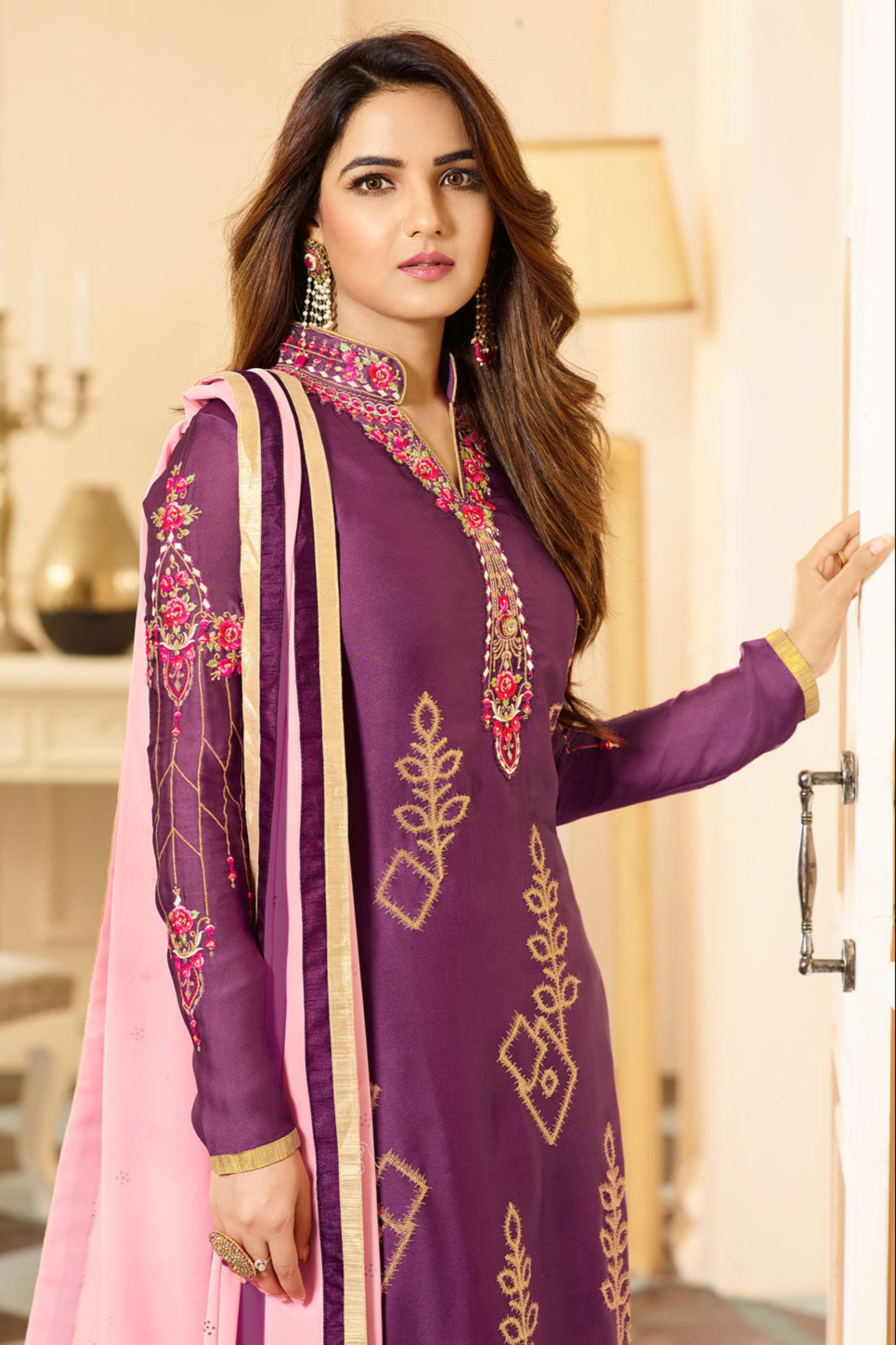 Purple salwar kameez looks royal and elegant. From light to dark purple.
