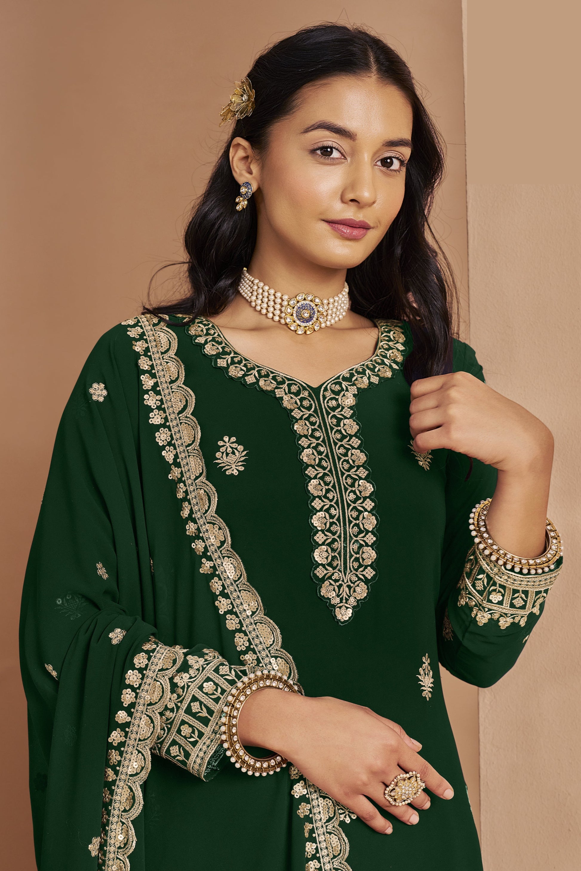 Wedding Anarkali gown for bridesmaid USA
