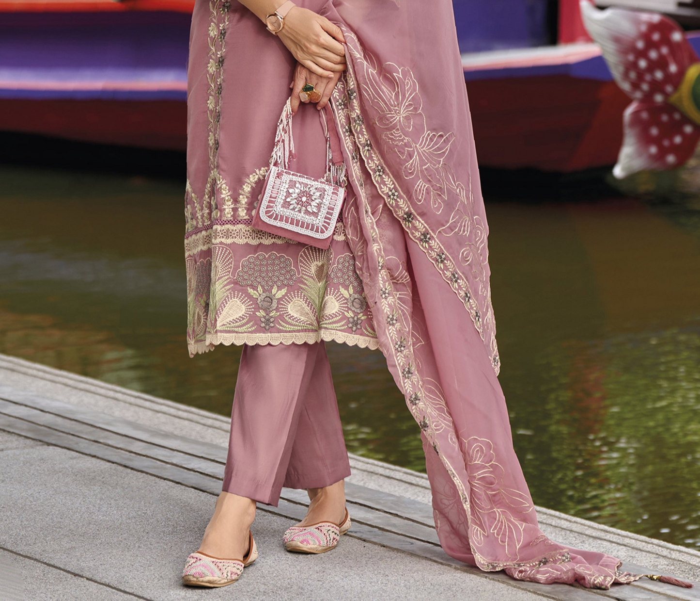Each ensemble is thoughtfully designed with intricate embroidery and flattering silhouettes.

