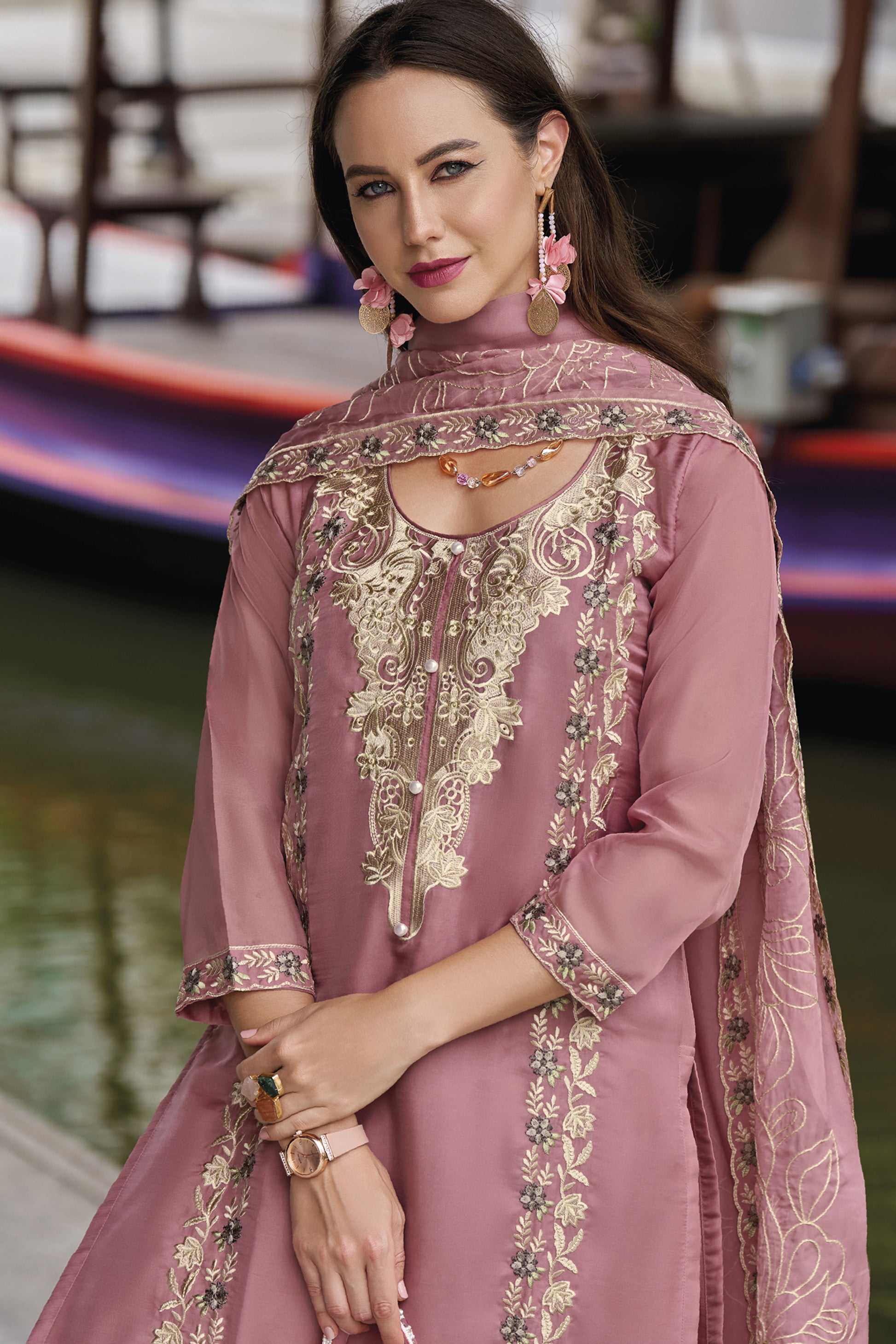 Each ensemble is thoughtfully designed with intricate embroidery and flattering silhouettes.
