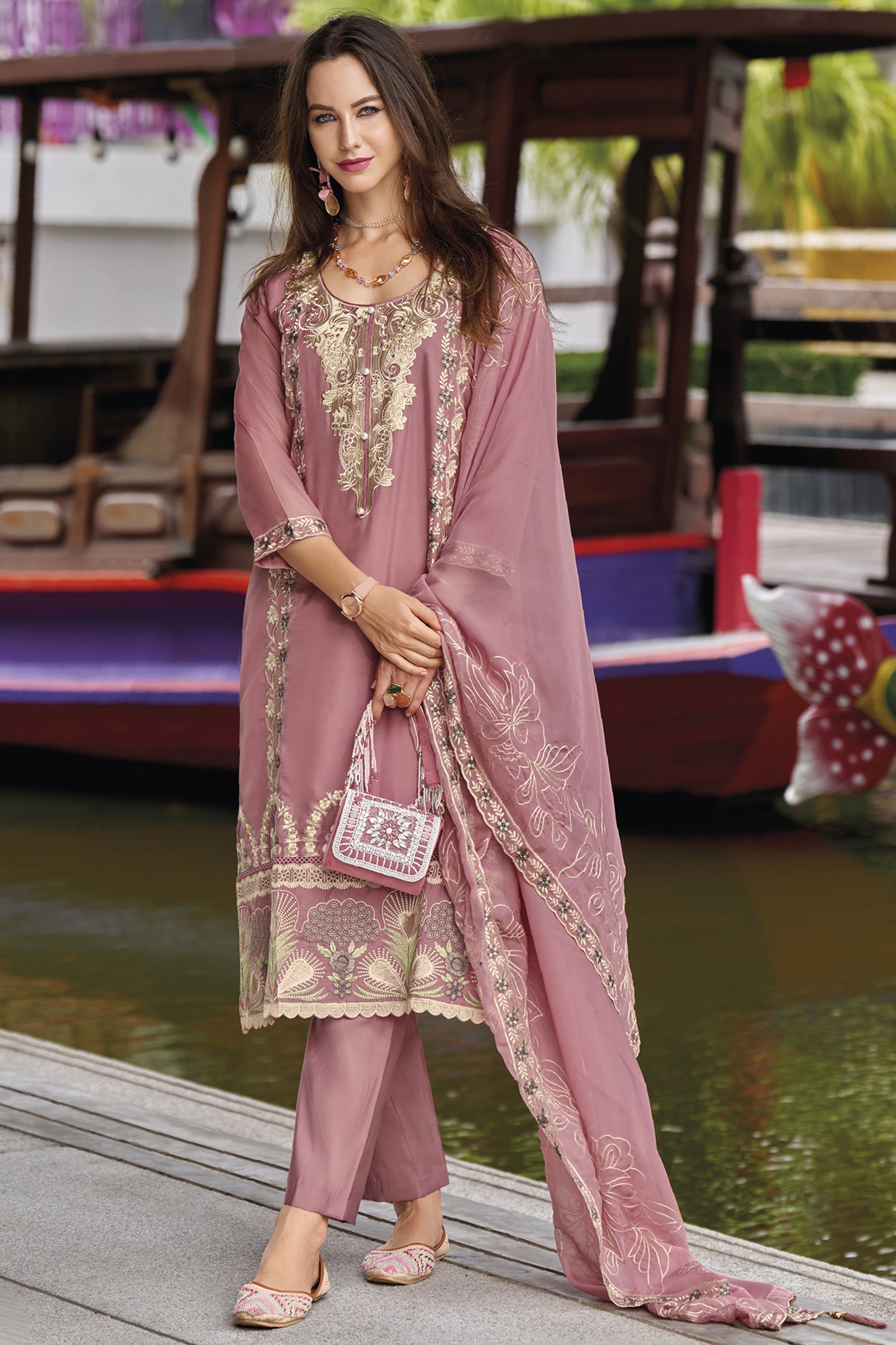Each ensemble is thoughtfully designed with intricate embroidery and flattering silhouettes.
