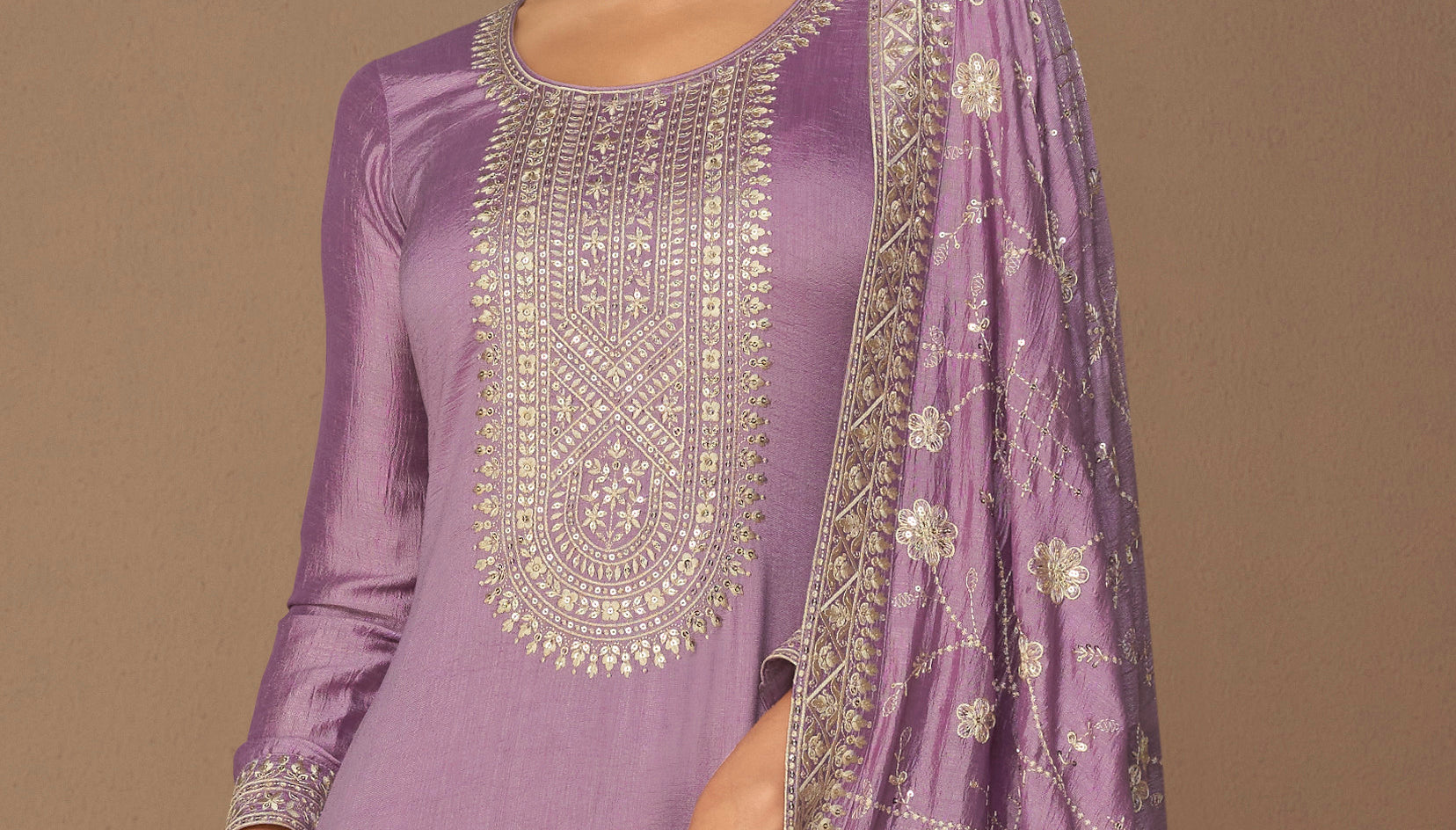 Purple salwar kameez looks royal and elegant. From light to dark purple.
