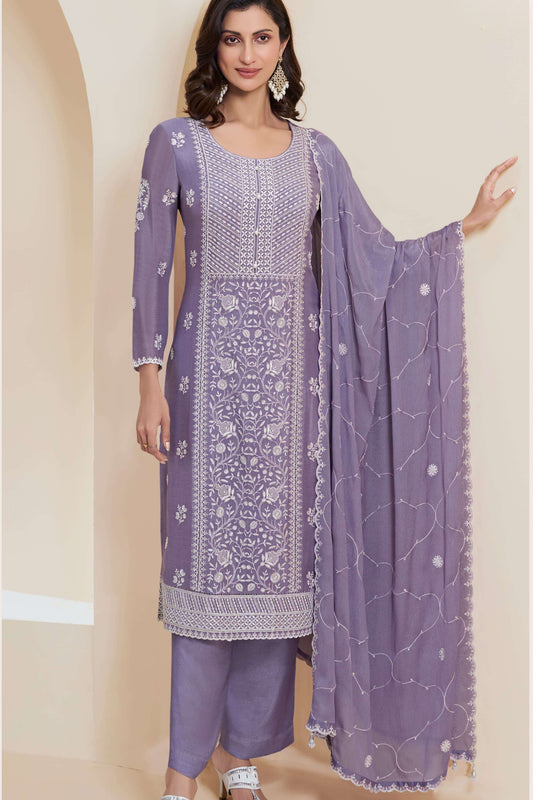 Purple salwar kameez looks royal and elegant. From light to dark purple.
