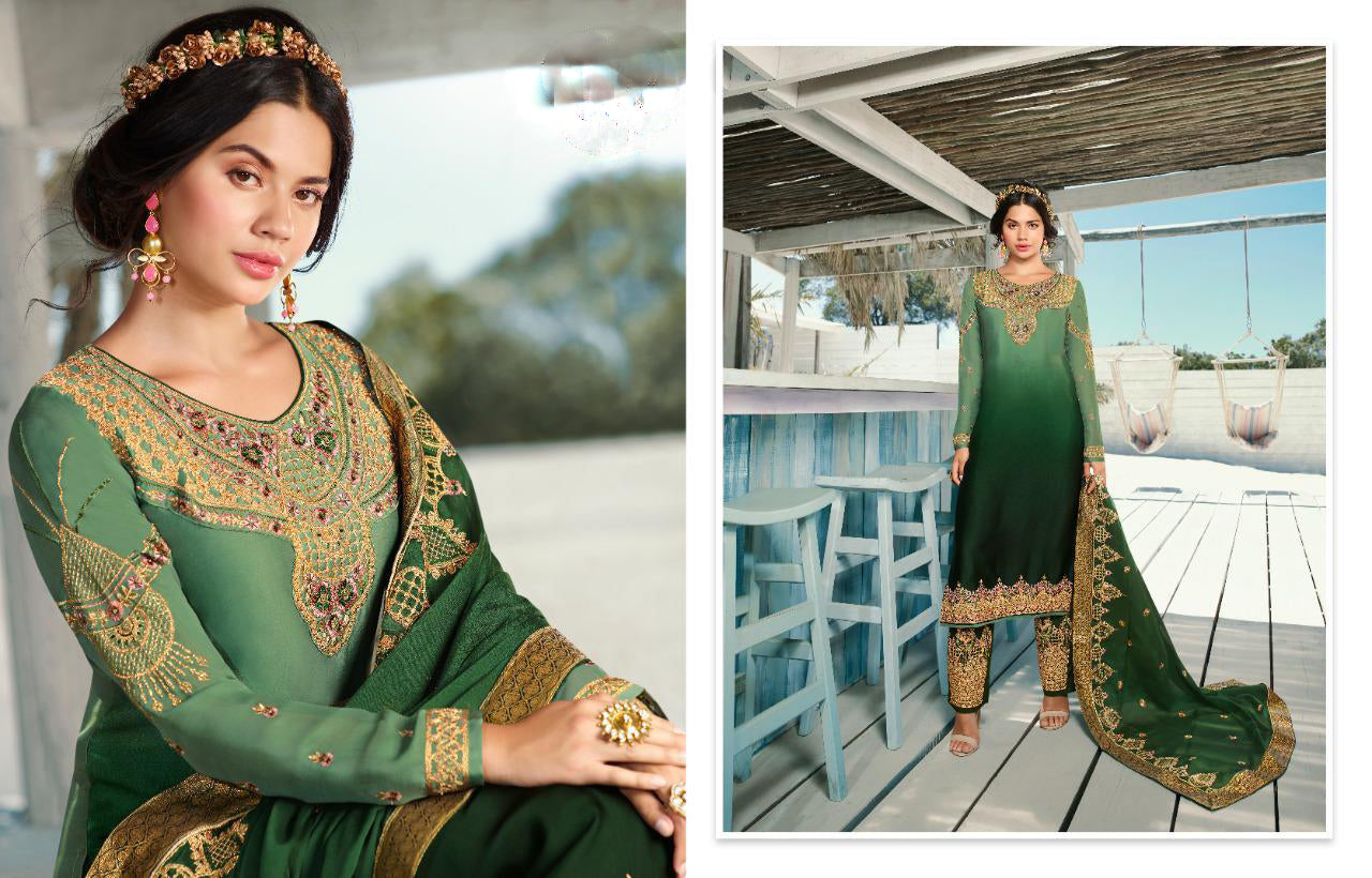 Green salwar kameez feels fresh and natural. It’s great for everyday and special occasions.
