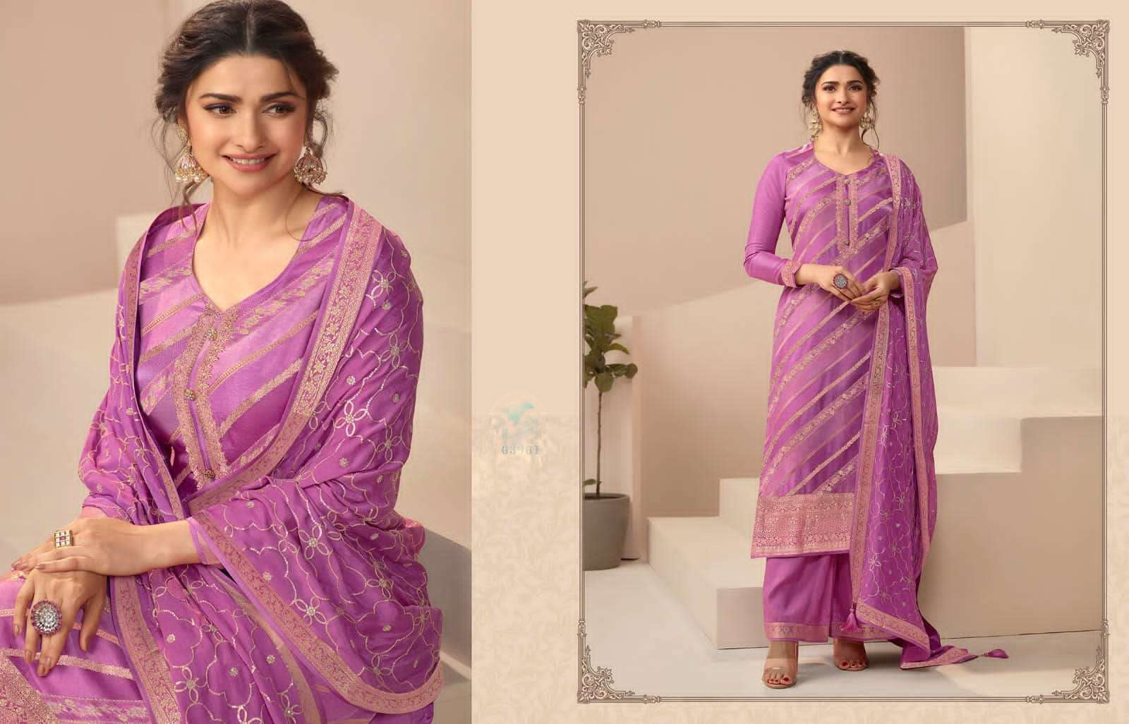 Purple salwar kameez looks royal and elegant. From light to dark purple.
