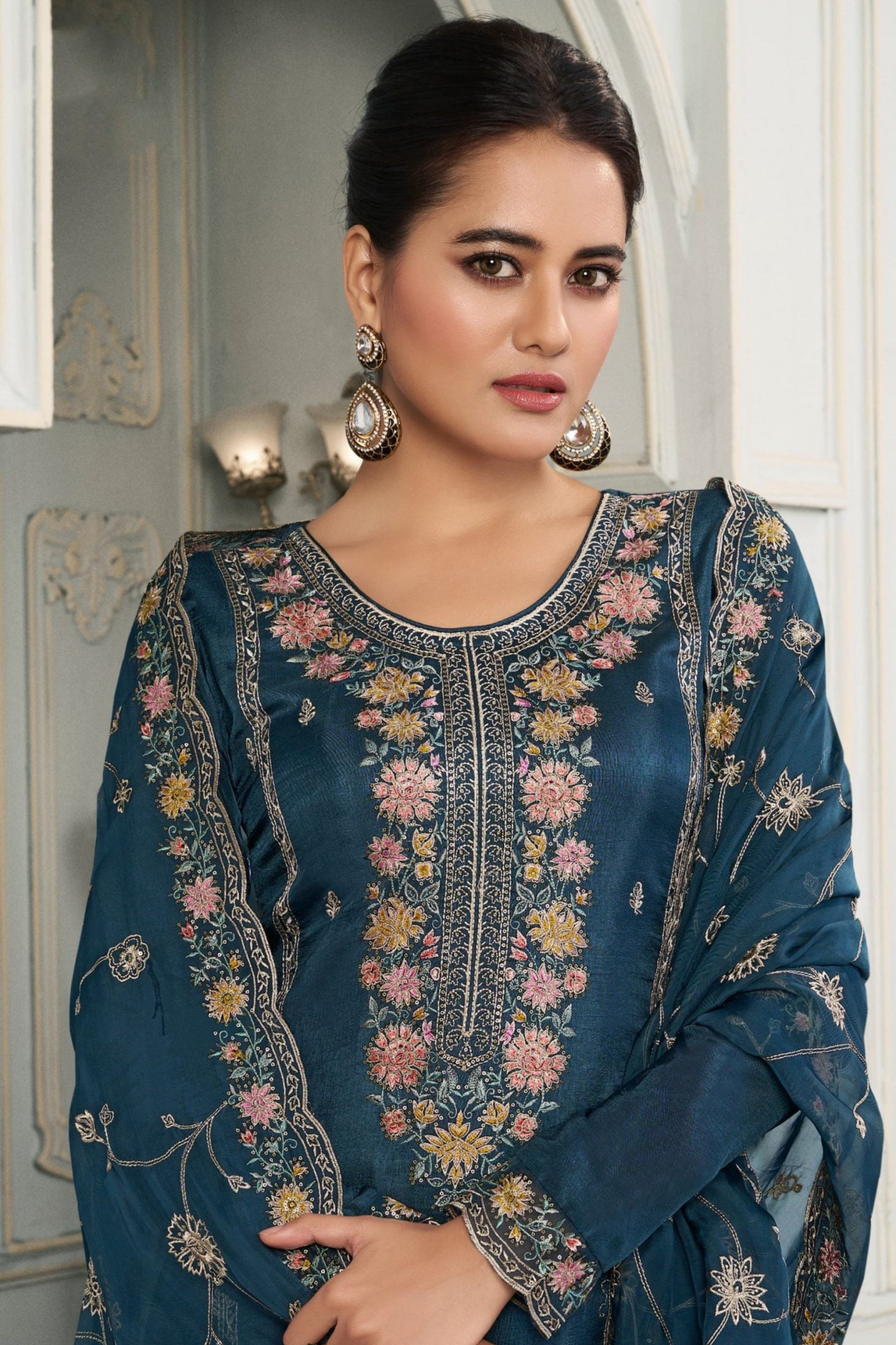 Readymade Indian Designer Traditional Salwar Kameez Trouser Pant Dress