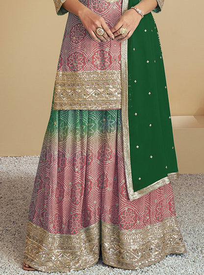 Ready To Wear Green Salwar Kameez Set With Dupatta Online