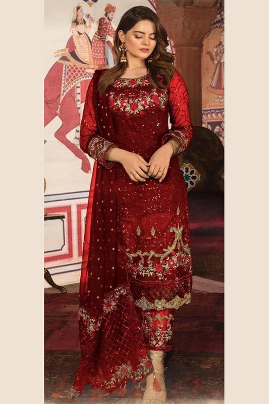 Red salwar kameez is great for weddings and festivals. It shows passion and tradition.
