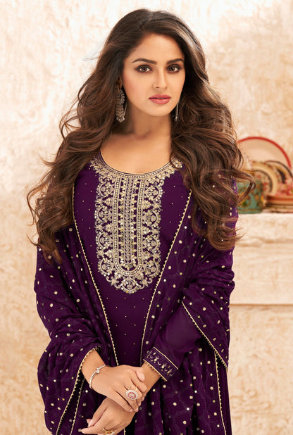 Purple salwar kameez looks royal and elegant. From light to dark purple.
