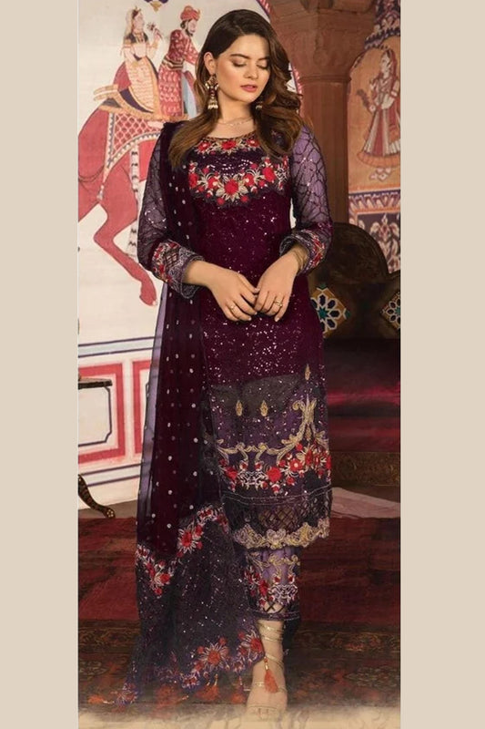 Purple salwar kameez looks royal and elegant. From light to dark purple.
