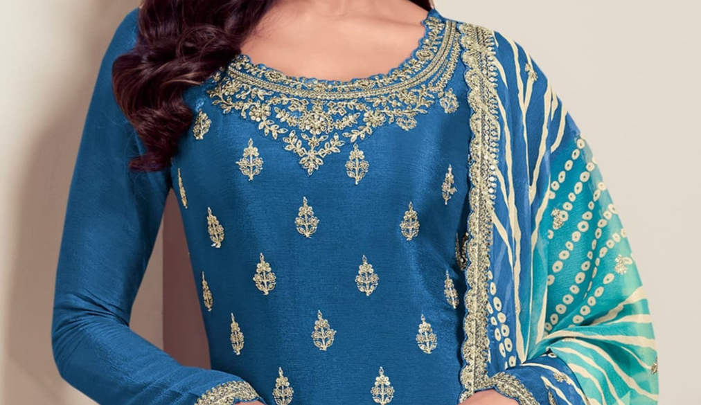 Bollywood Reception Party Wear Readymade Salwar Kameez Palazzo Suit's Indian Reception Outfit USA
