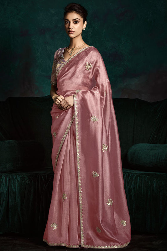 Pastel Saree gives dreamy charm and light elegance – perfect for garden parties and soft-toned occasions.
