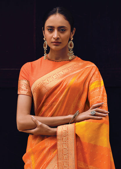 Pink Saree reflects softness and charm – perfect for graceful day functions.
