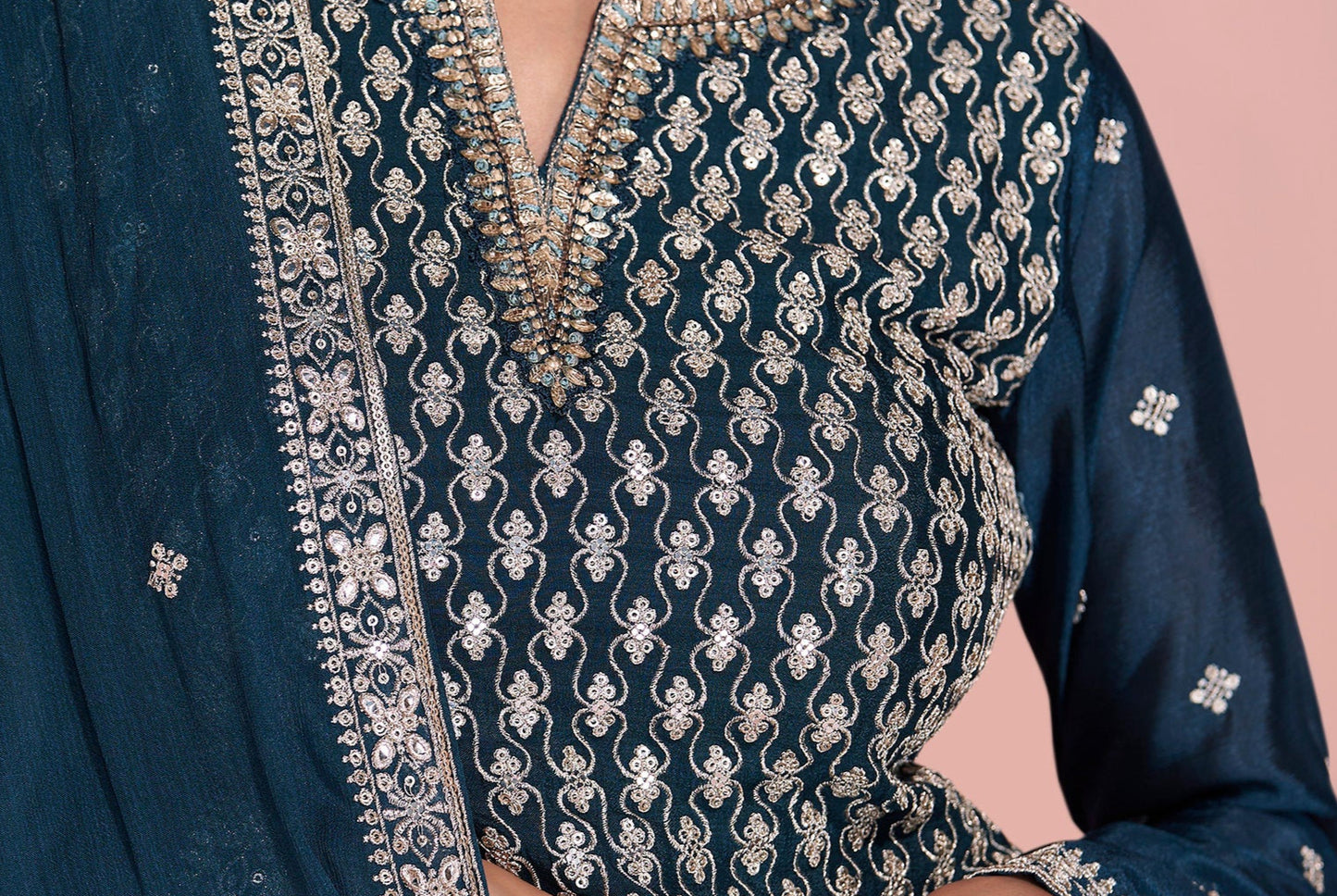 Fancy Sharara Kameez outfit for Diwali functions USA
