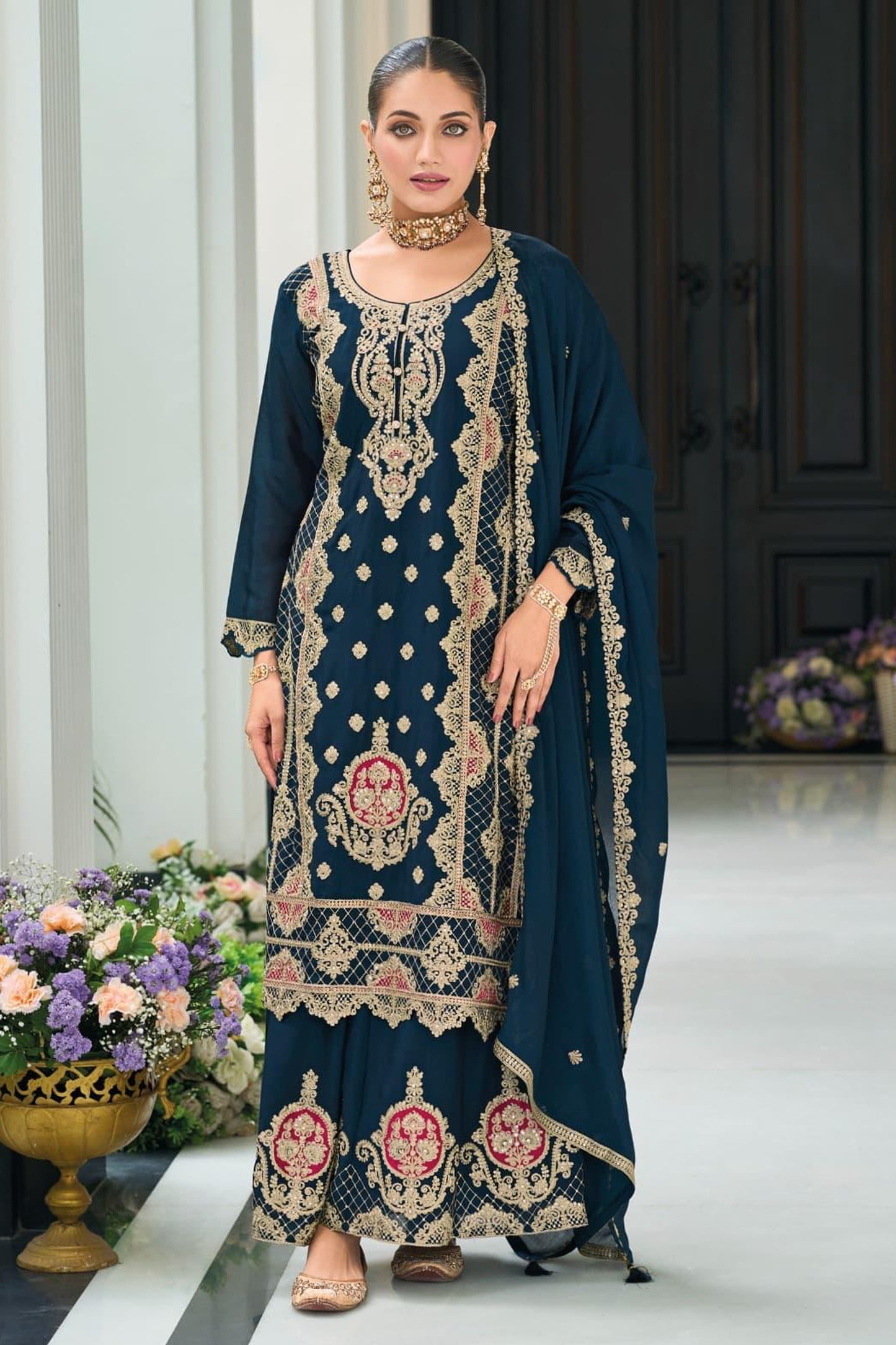 Anarkali suit with churidar ready to ship USA
