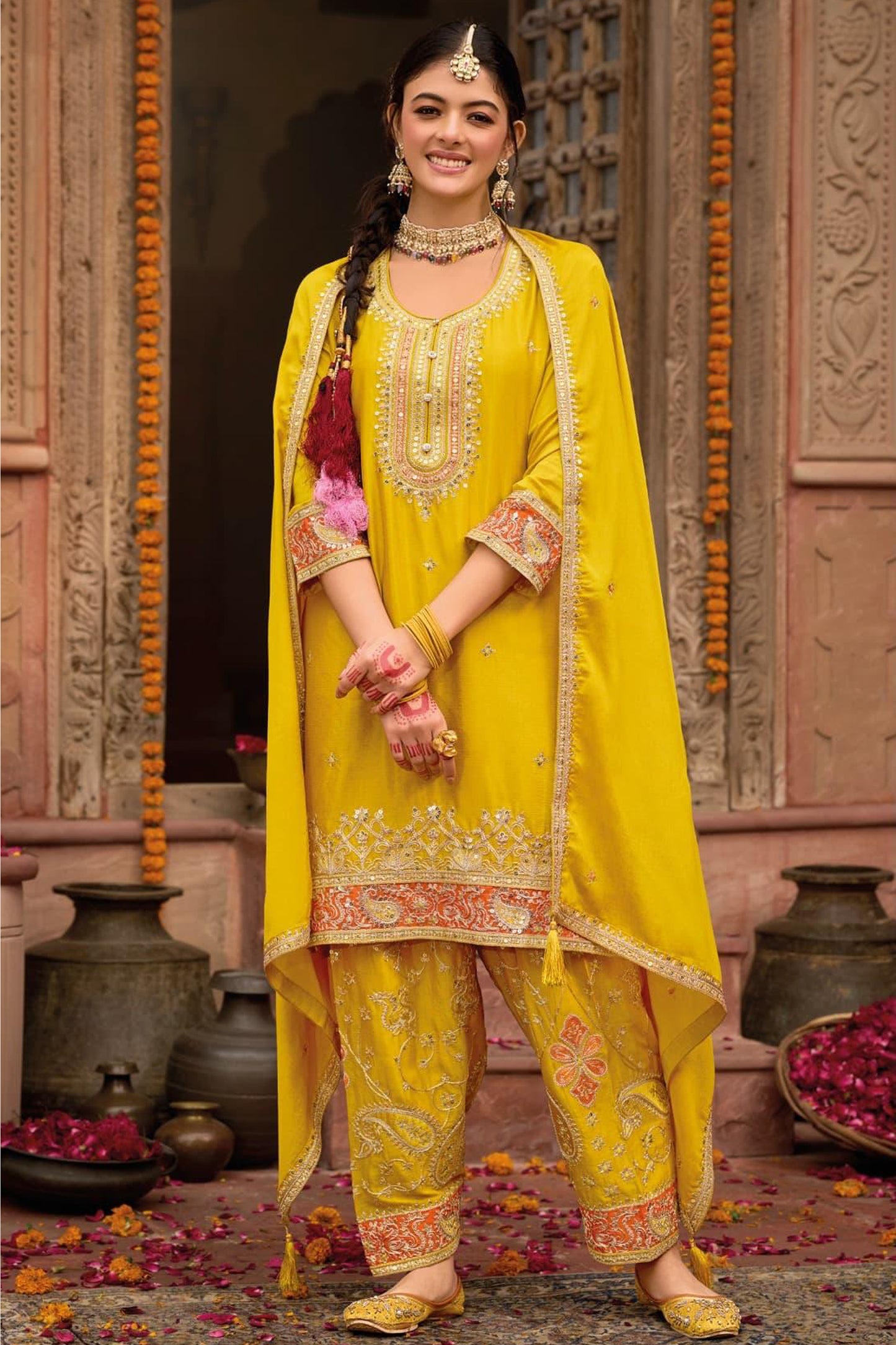 Designer Anarkali suits online with fast shipping USA
