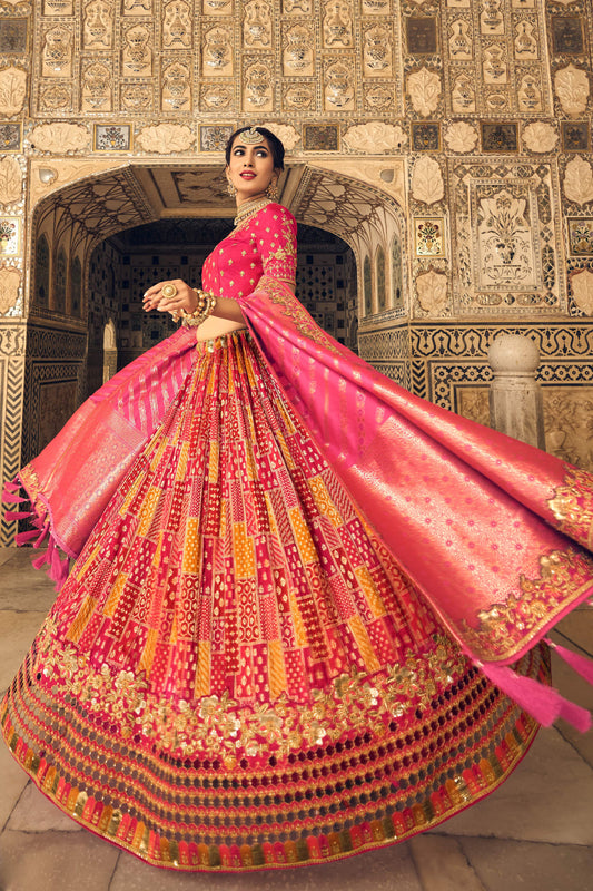 "Lehengas for Indian weddings in the USA."
